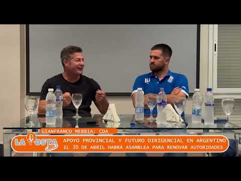 Gianfranco Nebbia -  El Club Argentino recibió subsidio del gobierno de Córdoba