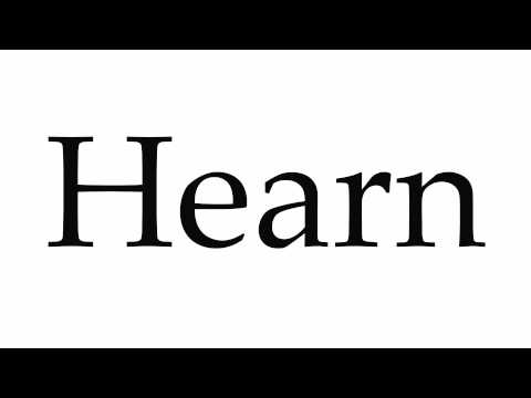 How to Pronounce Hearn