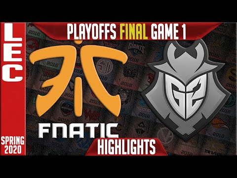 FNC vs G2 Highlights Game 1 | LEC Spring 2020 Playoffs Grand final | Fnatic vs G2 Esports G1