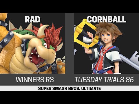 Tuesday Trials 86 SSBU Winners R3 - Rad (Bowser) vs Cornball (Sora)