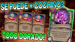 ¿SE PUEDE SER MÁS COCHINO? FULL DORADO Y MI RIVAL NO ENTIENDE NADA |  Hearthstone Battlegrounds
