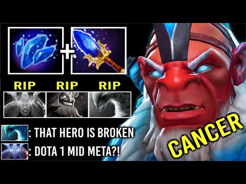 DOTA 1 MID HERO IS BACK! Shard + Scepter Disruptor Crazy Combo Wombo No Escape Most Imba WTF Dota 2