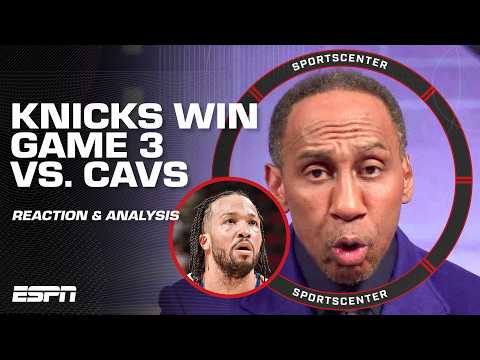 REACTION to the Knicks being ONE WIN AWAY from NBA Finals after Game 3 Win vs. Cavs 🍿 | SportsCenter