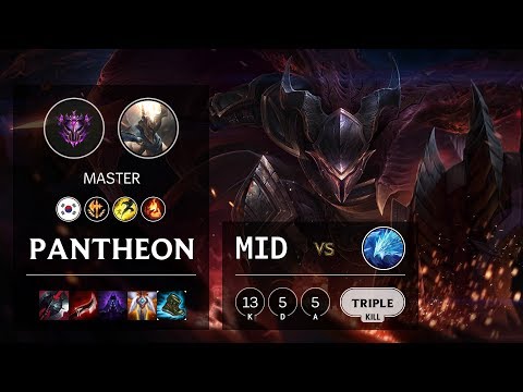 Pantheon Mid vs Anivia - KR Master Patch 10.5