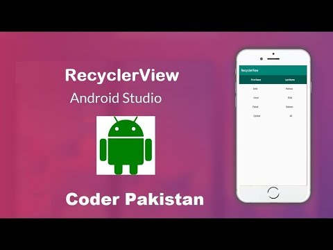 How to use recyclerview in android studio | Java | Part 1