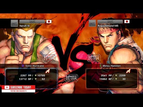 "Best Bout Replays" USF4 - haru618 vs RougueAlmond185  (1080p HD 60fps)
