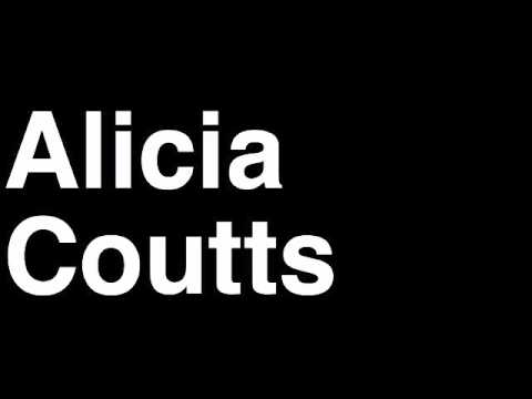 How to Pronounce Alicia Coutts Australia Bronze Medal 100m Butterfly London 2012 Olympics Video