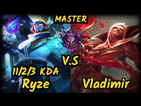 G2 Wunder (RYZE) vs VLADIMIR - 11/2/3 KDA TOP GAMEPLAY - EUW Ranked MASTER