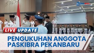 Pengukuhan Anggota Paskibra Kota Pekanbaru Diwarnai Suasana Haru, 40 Orang Serentak Bacakan Ikrar