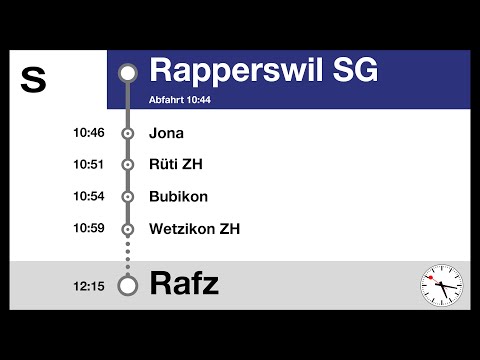 ZVV Ansagen, S (Rapperswil SG-Rafz) | Bauarbeiten