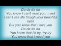 Robin Thicke - I Don't Know How It Feels To Be U Lyrics