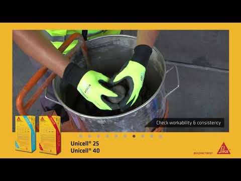 Sika® Concrete Repair Mortar   Unicell® 25 and Unicell® 40