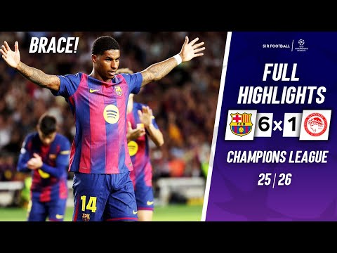 Barcelona vs Olympiacos 6-1 - Highlights & Goals - 2025