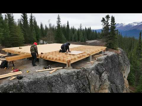 This family builds a survival home in Alaska without electricity or technology! Life in -40°C.