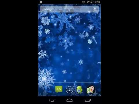 Snowflakes Live Wallpaper Video