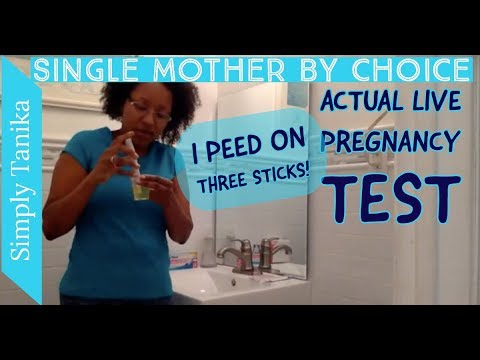 14 DPO Live LIVE Pregnancy Tests. I Peed On Three Sticks Video