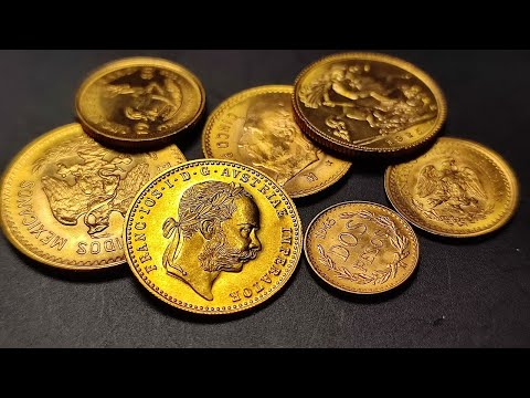 Fractional Gold Coins From Around The World, Ducat, Krugerrand, Sovereign, Pesos