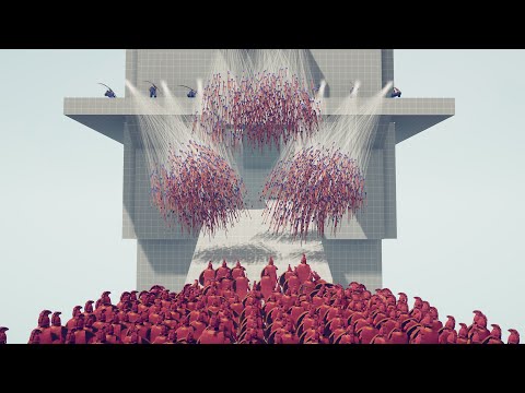 100x UNITS TOWER ATTACK - Totally Accurate Battle Simulator TABS