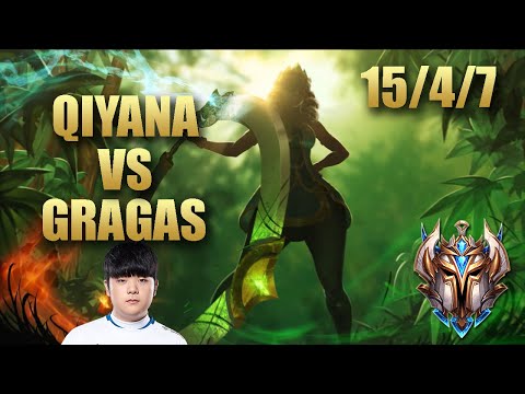 DWG Canyon Qiyana Jungle Vs Gragas - EUChallenger Patch 9.21