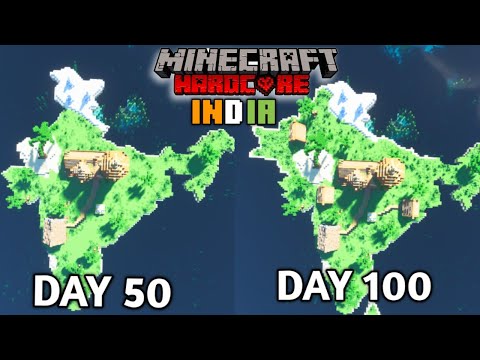 Raazit - Surviving 100 days on INDIA Island in Minecraft Hardcore (Part 2)