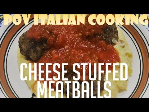 Cheese Stuffed Meatballs - POV Italian Cooking Episode 114