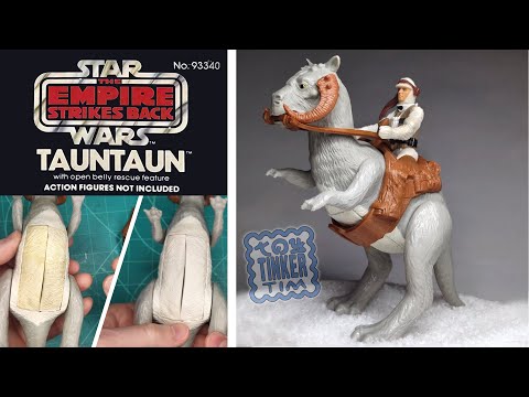 Restoring Kenner Open Belly TaunTaun 1982 - Yellowed Plastic Belly to White Restore