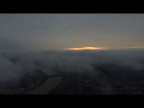 Above the Clouds: Foggy Morning in Linz, Austria | 4K Drone
