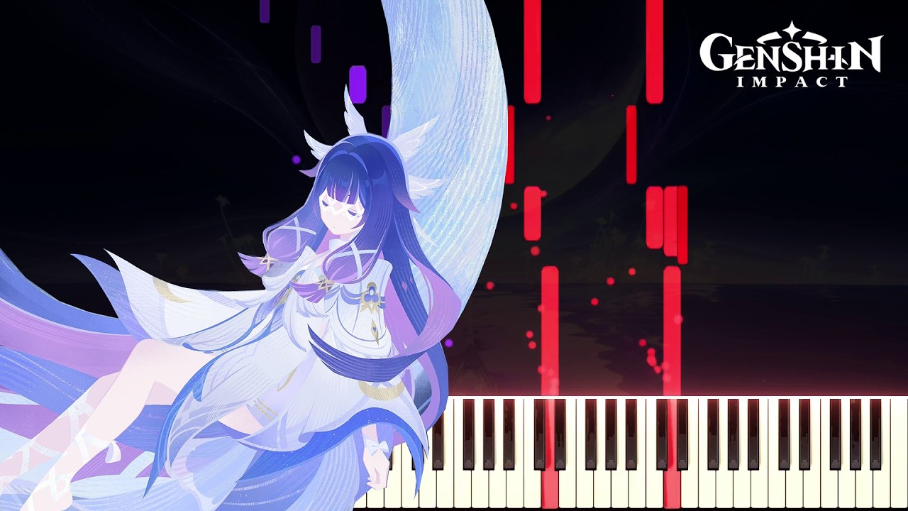 Moonlight's Serene Benediction - Columbina OST | Genshin Impact | [Piano Cover] (Synthesia)「ピアノ」