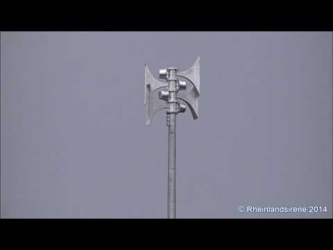 Probealarm der neuen Hochmastsirene in Durbusch