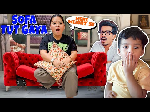 Mere Baithne Se Ghar Ka Sofa Toot Gaya 😳 | Bharti Singh | Harssh Limbachiyaa | Golla