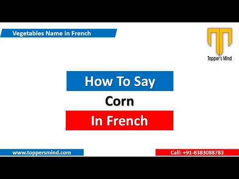 Corn in French | How to say Corn in French | French Pronunciation and Translation | Le maïs