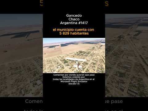 Gancedo, Chaco desde el Microsoft Flight Simulator #gancedo #chaco #msfs #argentina