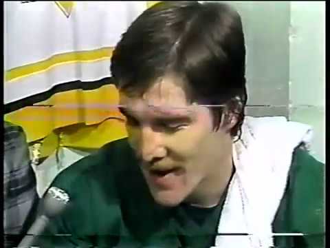 Dave Burrows + Paul Gardner interview by Mike Lange after their trade to the Penguins 1980