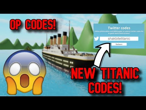 NEW *OP* SHARTBITE CODES *TITANIC UPDATE* (Roblox)