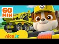 PAW Patrol Rubble S Mighty Construction Builds In Adventure Bay 1 Hour Compilation Nick Jr