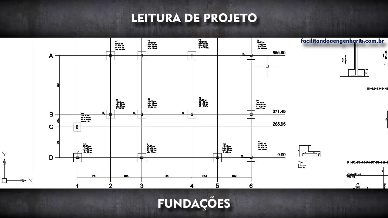 PROJETO ESTRUTURAL de FUNDAÇÕES rasas e profundas - Leitura de projeto