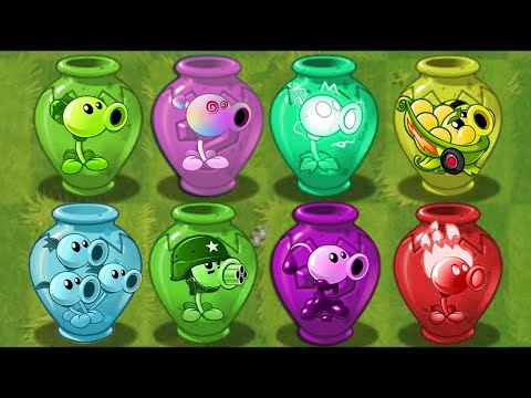 All Peashooter vs All Zombies! - Pvz 2 Old Version Vasebreaker Challenge -