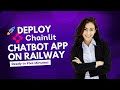 Deploy Chainlit Chatbot App On Railway Full Step By Step Guide With Procfile Requirements Txt