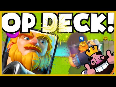 clash royale MAXED LEVEL 13 royal giant OP DECK