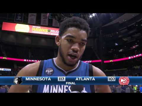 Karl-Anthony Towns on the win vs. Atlanta