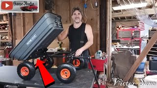 How to assemble a Garden Cart 600lb dump cart build