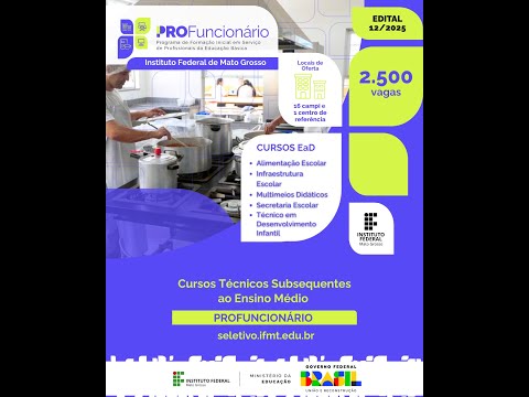 Tutorial de Preenchimento da Matrícula do Curso PROFUNCIONÁRIO/IFMT.