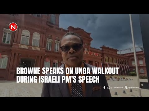 Browne speaks on UNGA walkout during Israeli PM's speech