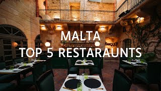 Top 5 Restaurants in Malta - Travel Destinations