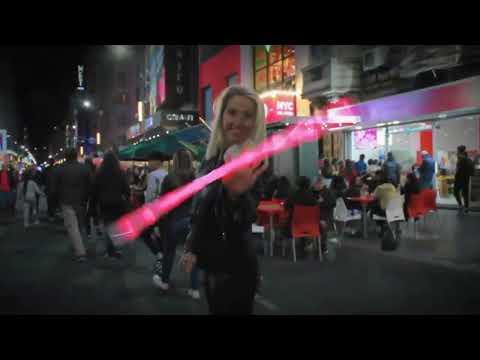 luminous dancing cane , by magica rocio