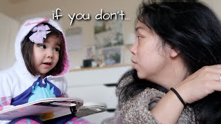 Threatened by my 3 year old 😑 - @itsJudysLife