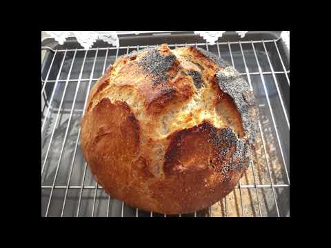 Pyszny chleb bez cukru, tylko 2 g (to nie pomyłka) drożdży/ 4 składniki