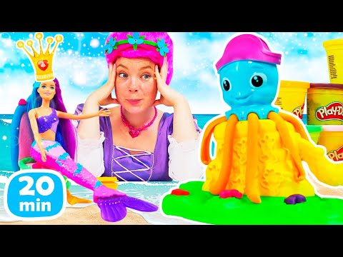 Spielspaß mit Irene - Videos für Kinder Kompilation. Irene und Spielzeuge kneten mit Play Doh.