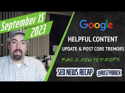 Google Helpful Content Update, Post Google Core Update Tremors, FAQ Rich Results Drop, Search Console Merchant Center Reports & More