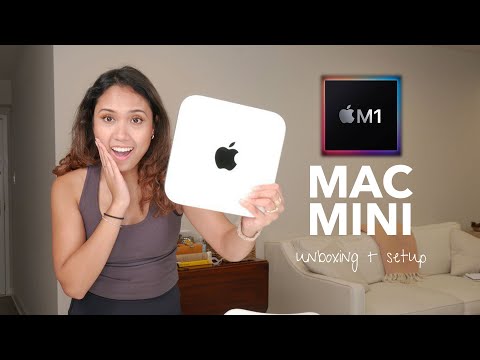 M1 Mac Mini Unboxing + Setup! | 16GB RAM & 256GB Storage